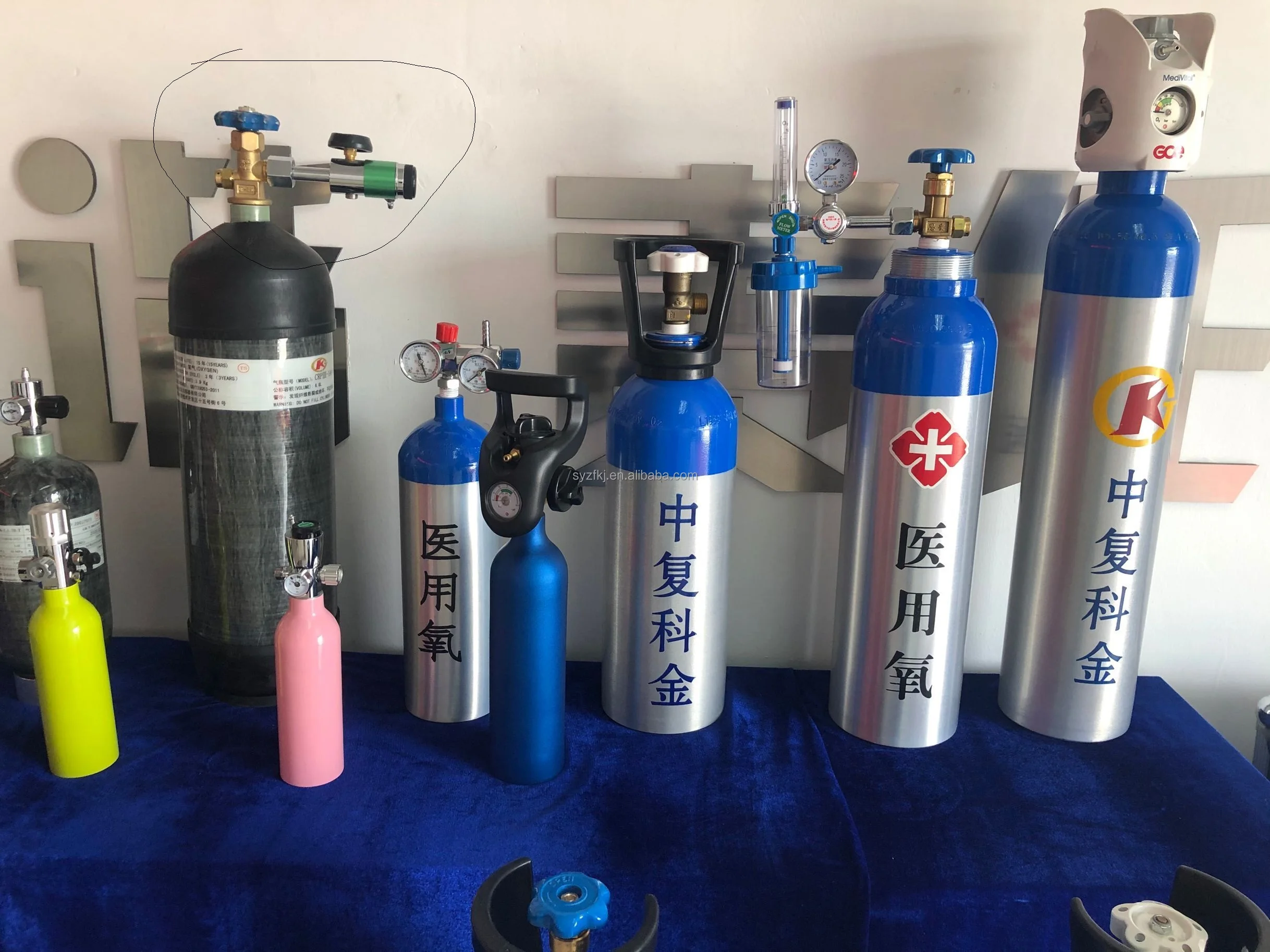 Mini Cylinder O2 KJ Factory Sale Mini Aluminum O2 Cylinder - High Pressure