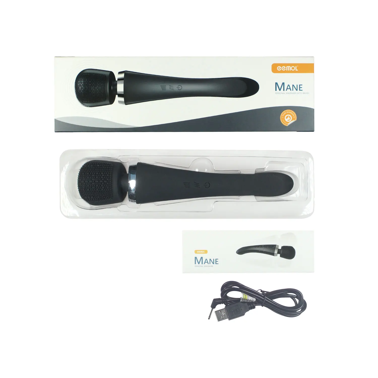 Creative Waterproof Rechargeable Handheld Electric Vibrator Wand