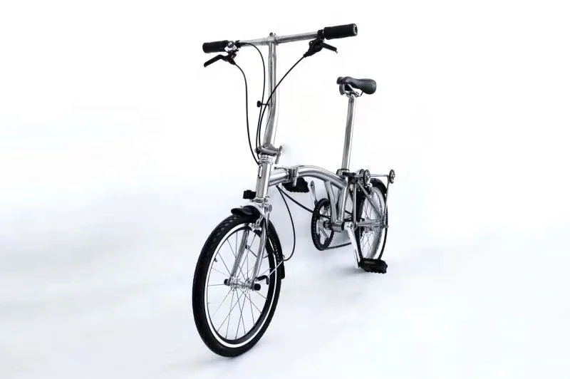 20 Inch Small Wheel Titanium Alloy   Material Frame Folding Bicycle / Bike for Woman