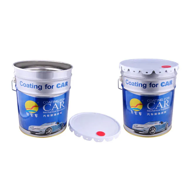20 liter bucket with lid tin bucker white tin bucket pail 18 litre tin