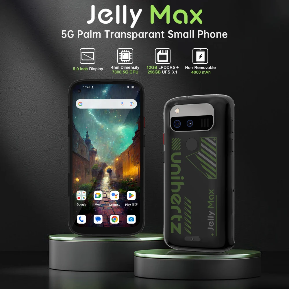 Unihertz Jelly Max 5G - 5-Inch Smartphone with 4000mah Battery