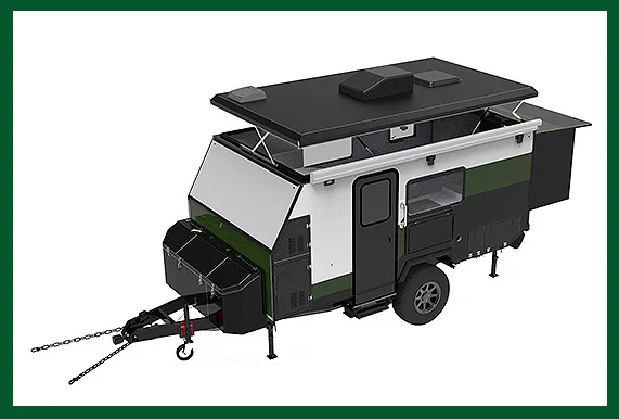 Folding Camper Trailer с подъемной крышей