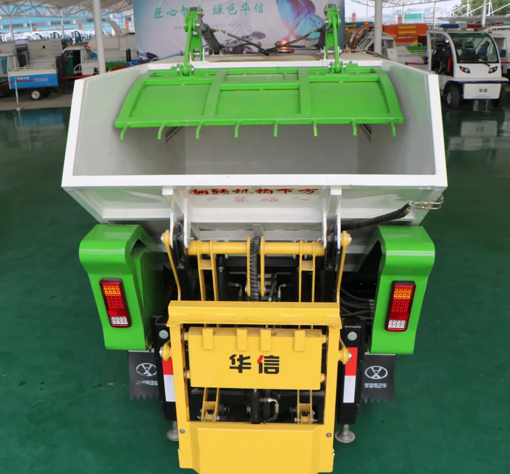 Новейший китайский недорогой электрический грузовик RHD для сбора мусора одобренный