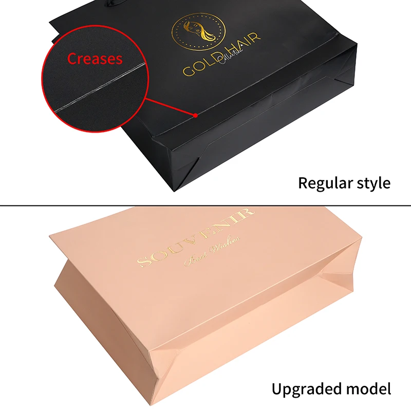 Custom Luxury Paper Bag Personalized Kraft Shopping Gift Packaging Bags with Your Own Logo