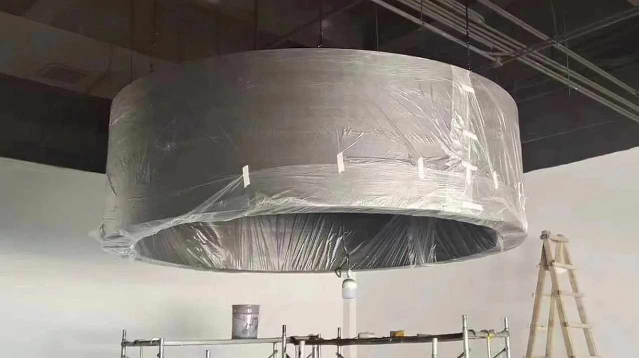 indoor hanging circle curved led display