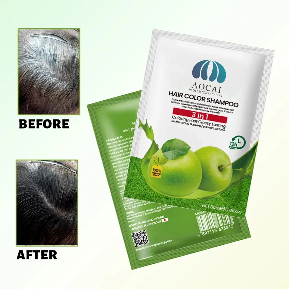 Brimles Apple Herbal Extract Hair Color Dye Cream No Side Effect