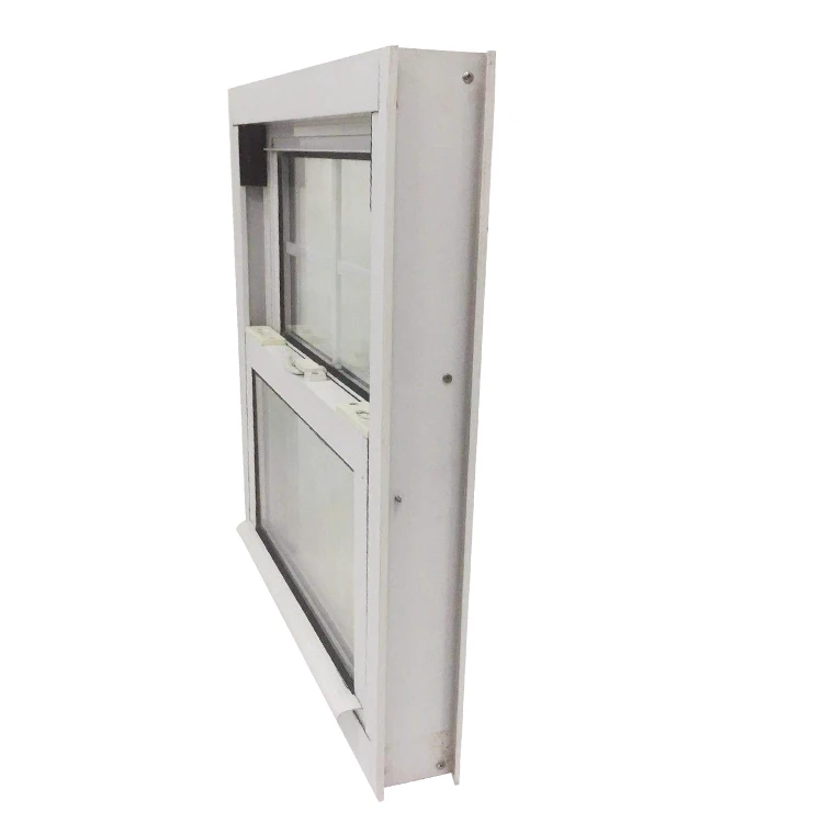 American Type PVC Double Hung Sash Lift up Vertical Sliding Window