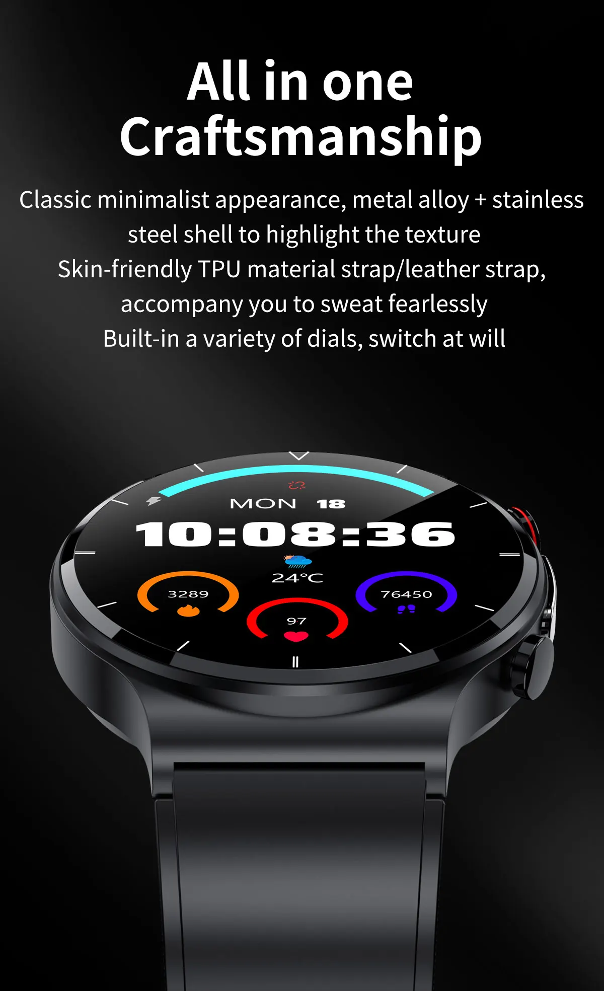 2022 New ECG+PPG Smart Watch Men Sangao Laser Health Heart Rate Blood Pressure Fiess Sports Watches IP68 Waterproof Smartwatch 1