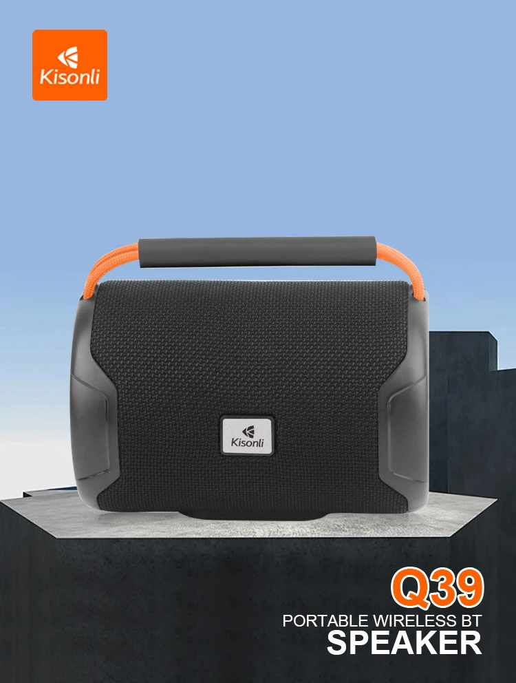 Kisonli Q39 8W Portable Bluetooth Speaker 1200mAh Battery Lasts Up to 5 Hours Supports TF Card and USB 16 H9cc2274bc19847c882b75b2c77a41434S