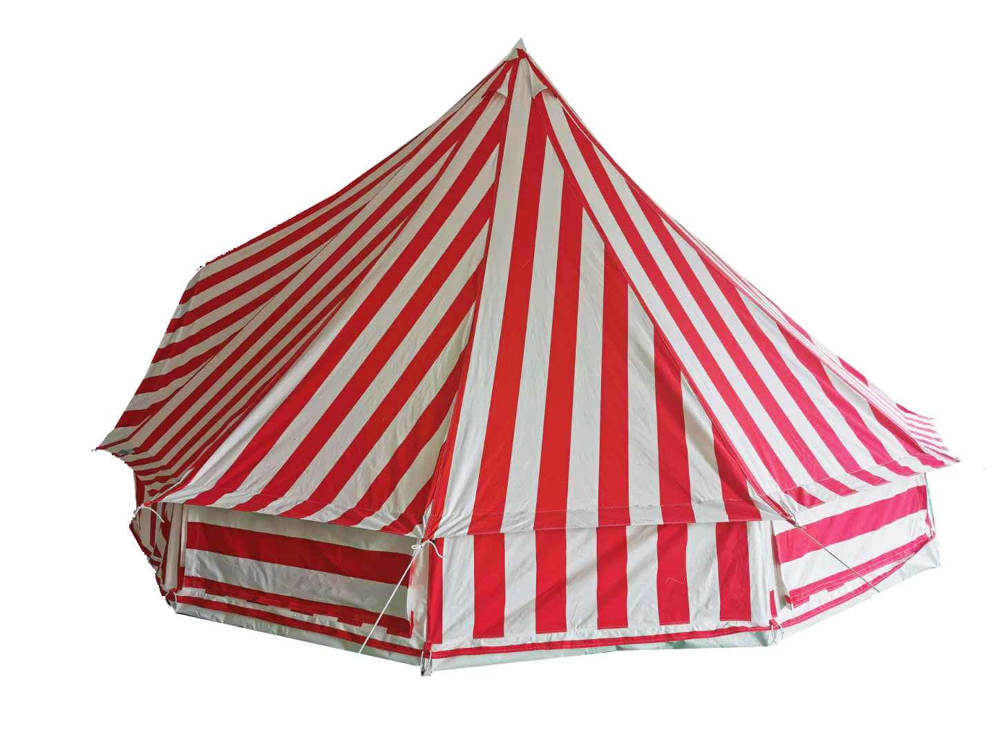 Luxury 4M Striped Bell Tent for Outdoor Camping - Waterproof