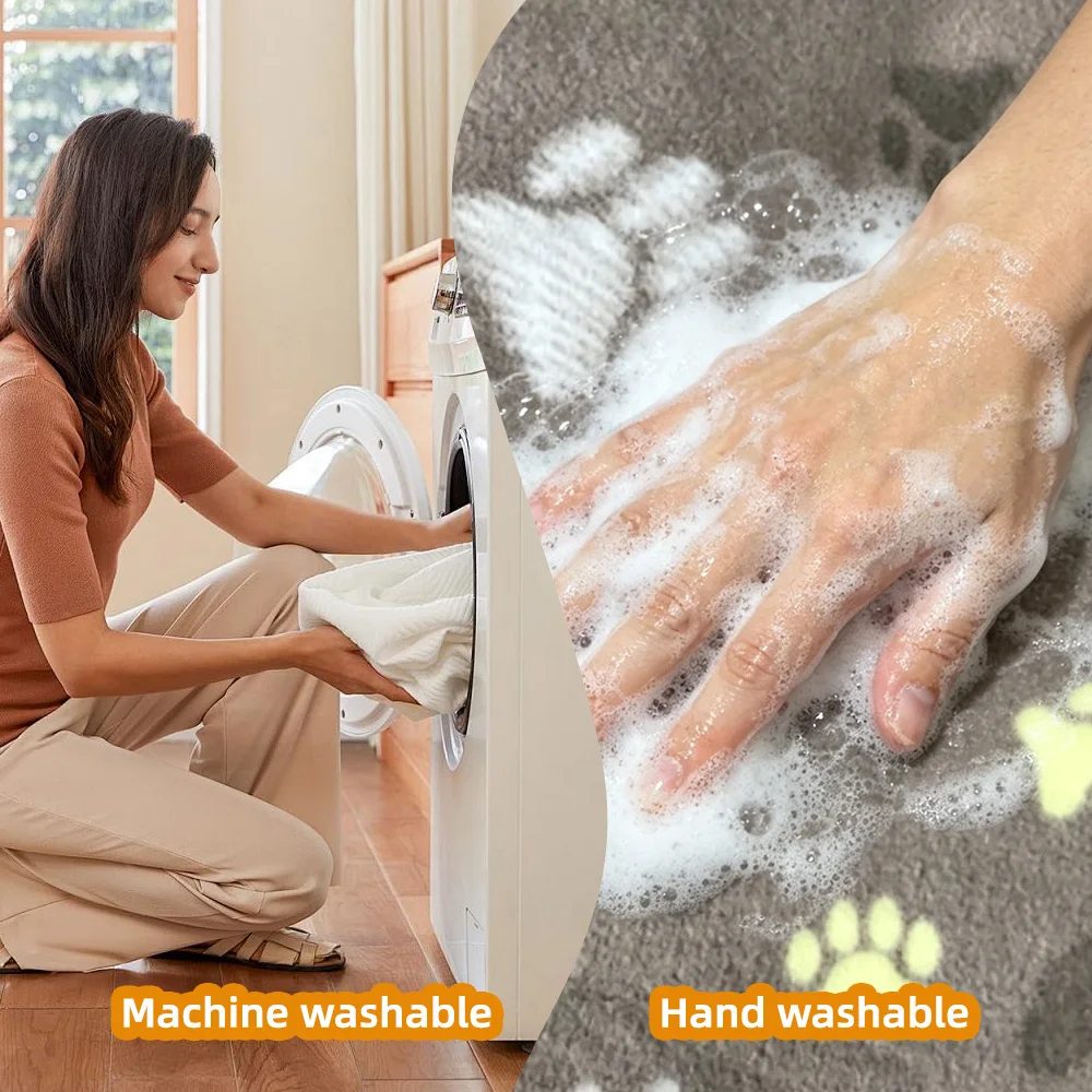 Waterproof Double Sided Fleece Blanket Warm Soft Paw Prints 100% Polye - product detail 6