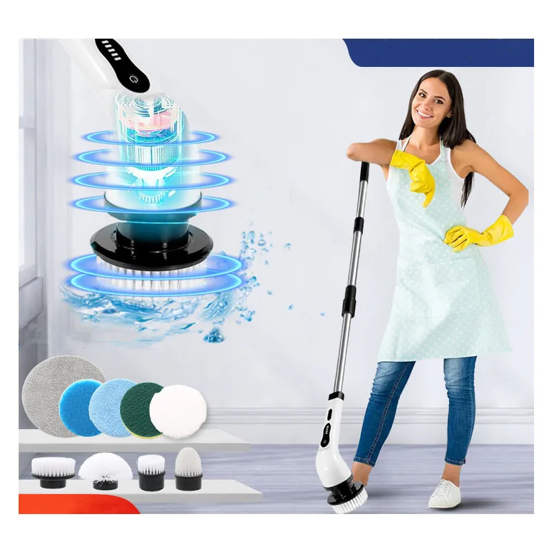 2023 Wireless Electric Cleaning Brush Electric Spin Scrubber Cleaning
