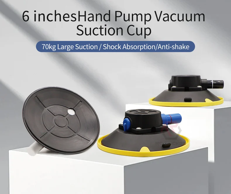 Hand Tool 6" 150mm Hand Pump Vacuum Mounting Suction Cup Lifter Vacuum ...