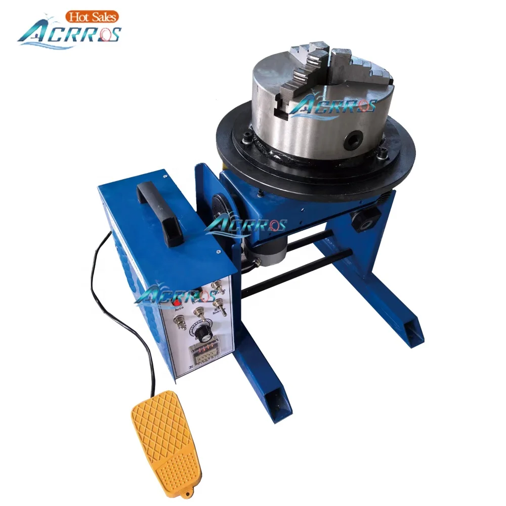 220V Small Welding Positioner with 30kg Rotating Turn Table New Condition 200 Welding Chuck 30kg Mig Mode