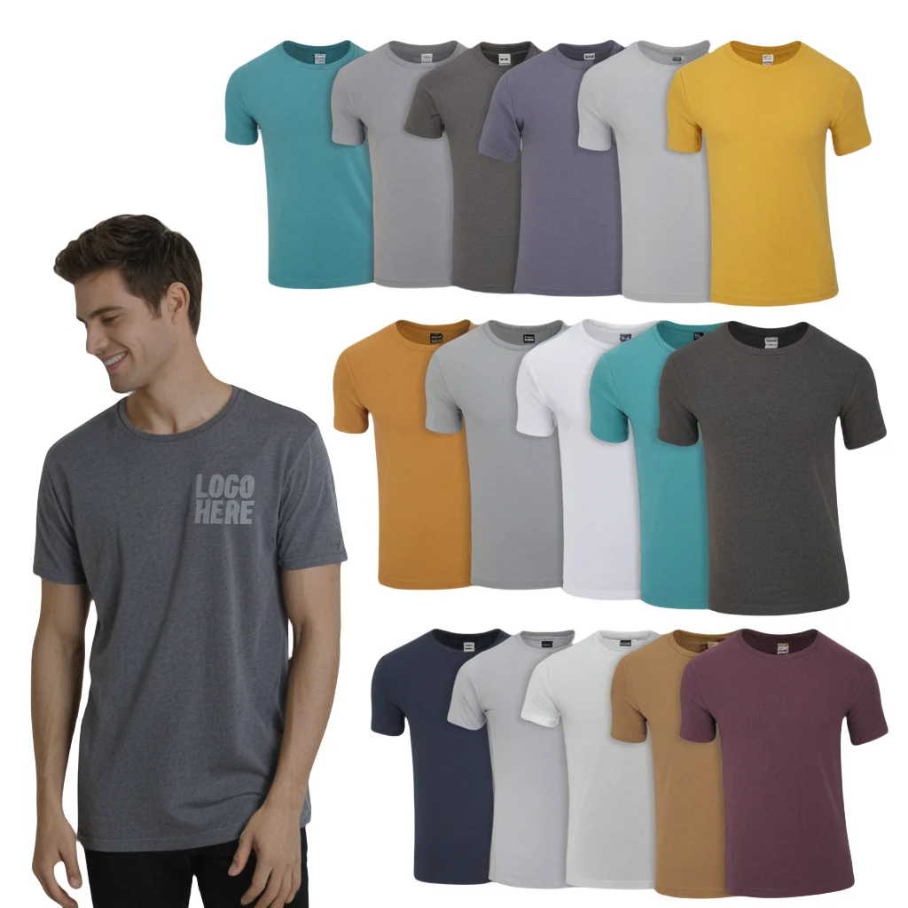China Factory Premium Quality Custom Screen Print 96 Cotton 4 Elastane T Shirt