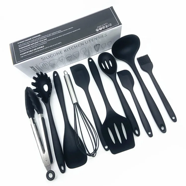 7-piece Silicone Cooking Utensils Set - Heat Resistant Silicone