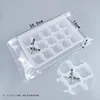 15-grid tray with sealed plastic bag