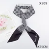 X509 imitation silk houndstooth black