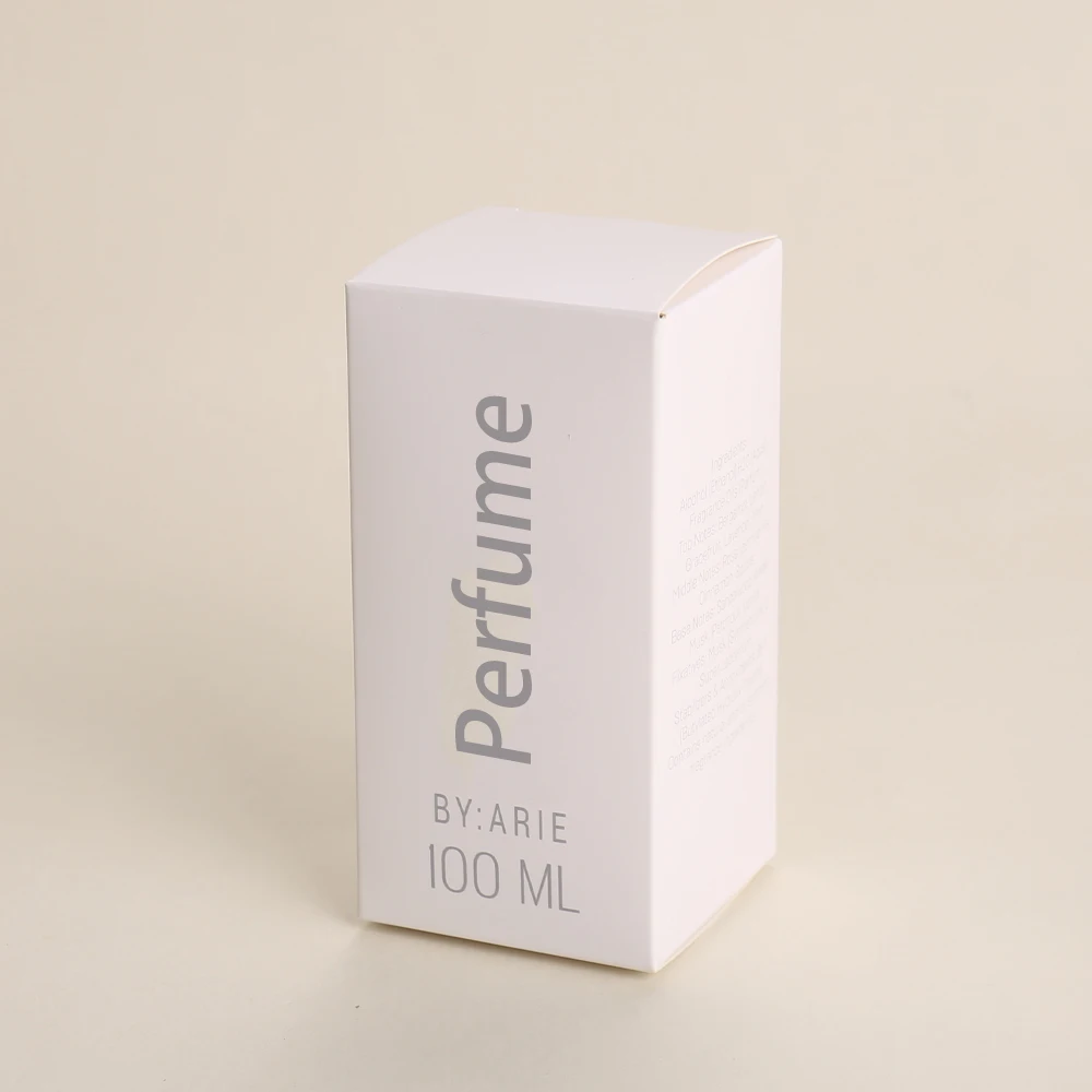 product jinayon custom soft folding perfume packaging matt lamination embossed paper box with hot stamping logo for cosmetics-2