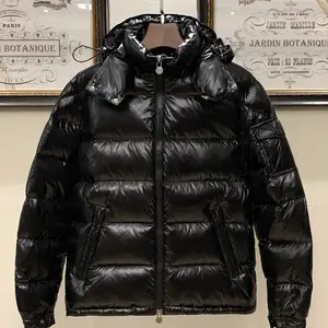 Hot Selling Thickened Warm Down Jacket Custom logo Black Warm Winter Kids Down Jacket Coats With Hood