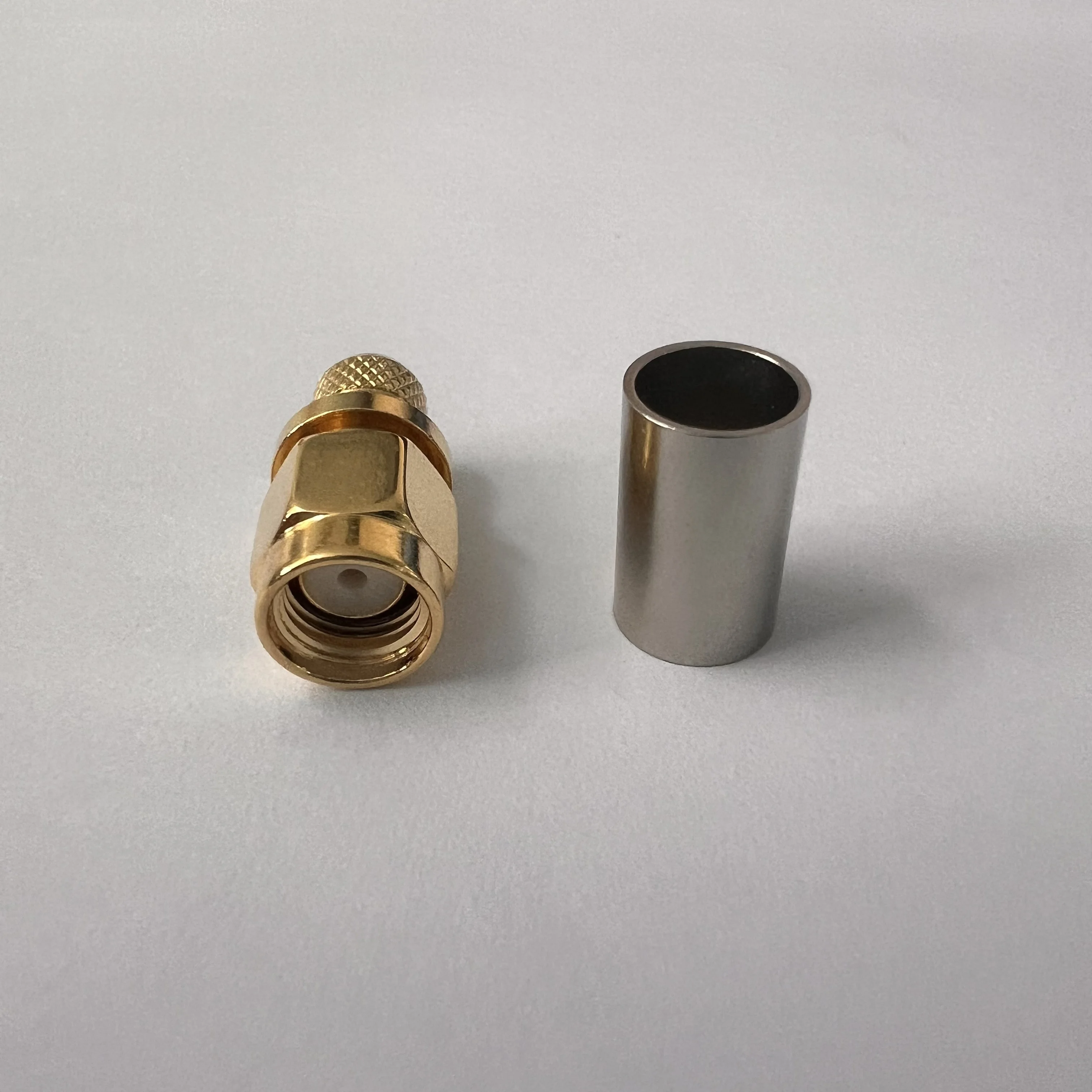 product good performance sma j4 connector rf brass male sma connector for rg59 cable-1