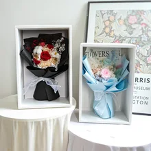 Eternal Rose Handmade Dried Flower Bouquet High-Grade Gift Box Crafts Girlfriend's Birthday Mother's Day Preserved Roses Product