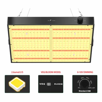 New style high ppfd 281b 301h evo 460nm 660nm IR UV 0-10v dimming 100w 200w 300w indoor led grow lights