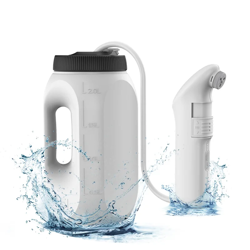 Camping Accessories Travel Hand Held Pressure Bidet Sprayer Portable Electric Shattaf for Personal Cleaning Hygiene Care