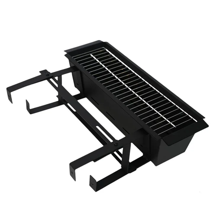 Joyfair Griglia A Carbone Portatile 35,6 Cm Con 2 Griglie - Doppia Ventilazione E Coperchio Bloccaggio - Perfetta Per Campeggio, Picnic, Terrazza E Barbecue In Cortile