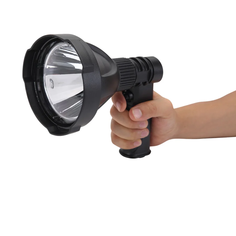 Rechargeable Flashlight 50000 Hours Life Span High Lumens Led Searchlight Waterproof Handheld Spotlight for Working Emergency