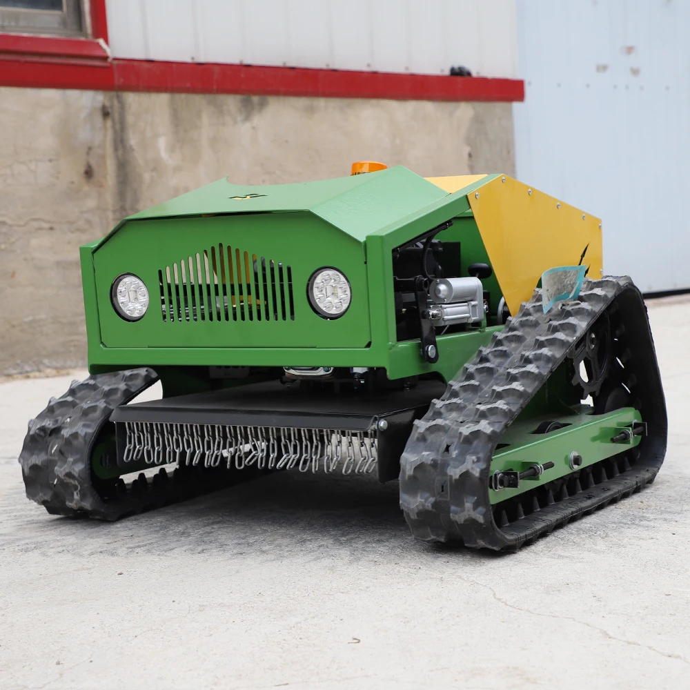 Multi Functional Gasoline Automatic Remote Control Slop Lawn Mower Robot Weeding Machine
