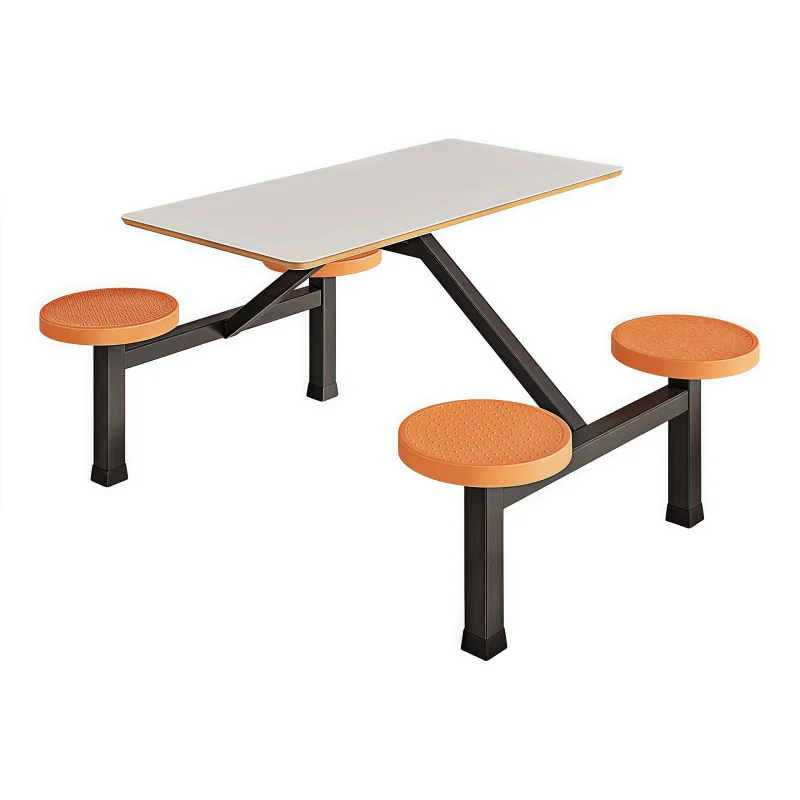 4-seater School Furniture Dining Table and Chair