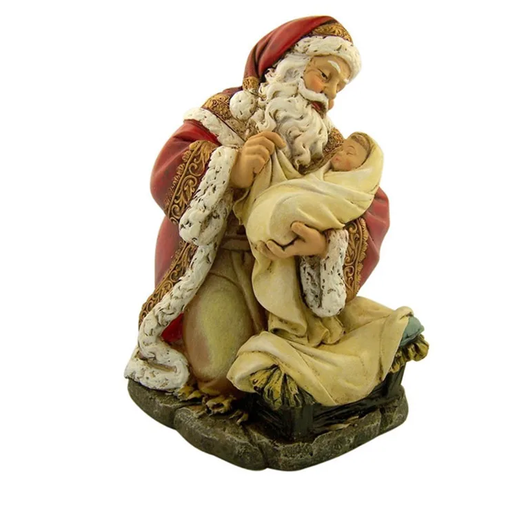 Polyresin/resin Christmas Santa Claus Adoring Kneeling Santa Holding Infant  Jesus Painted Resin Christmas Statue,7 Inch - Buy Resin Christmas Santa  Claus,Resin Christmas Santa Claus,Resin Christmas