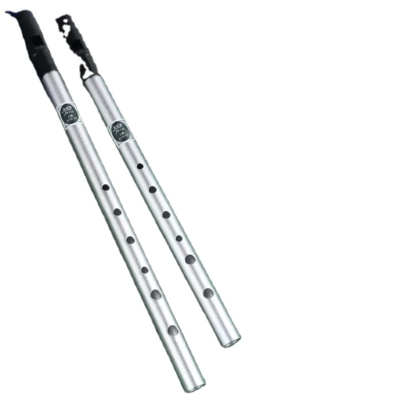 MINGYQOU Irish Whistle Flute C/D Key Ireland Flute Aluminum Alloy Whistle 6 Hole Flute M