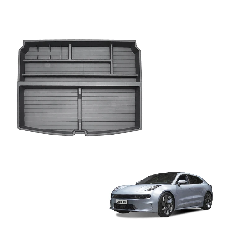 Caja de almacenamiento inferior del maletero trasero para Zeekr 001 2021-2023, accesorios de plástico PP, accesorio interior para maletero de coche