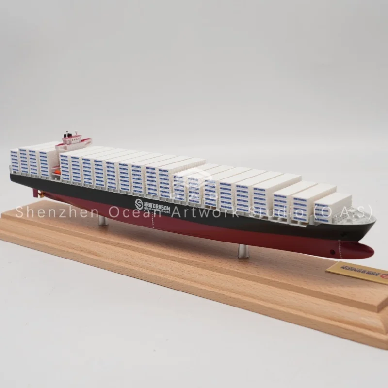 Highly detailed MSK container ship model, professionally designed with Far East route style. Realistic structure, fine painting, and accurate scale restore the real container ship. We are a direct factory with professional production lines, supporting customized logo, color and details. Ideal for shipping gifts, collection, exhibition and business souvenir. Stable quality, fast delivery, accept small and bulk orders, perfect for logistics and shipping enterprises to promote brand image.Amber@vesselmodel.com Tel: +86 18038048785