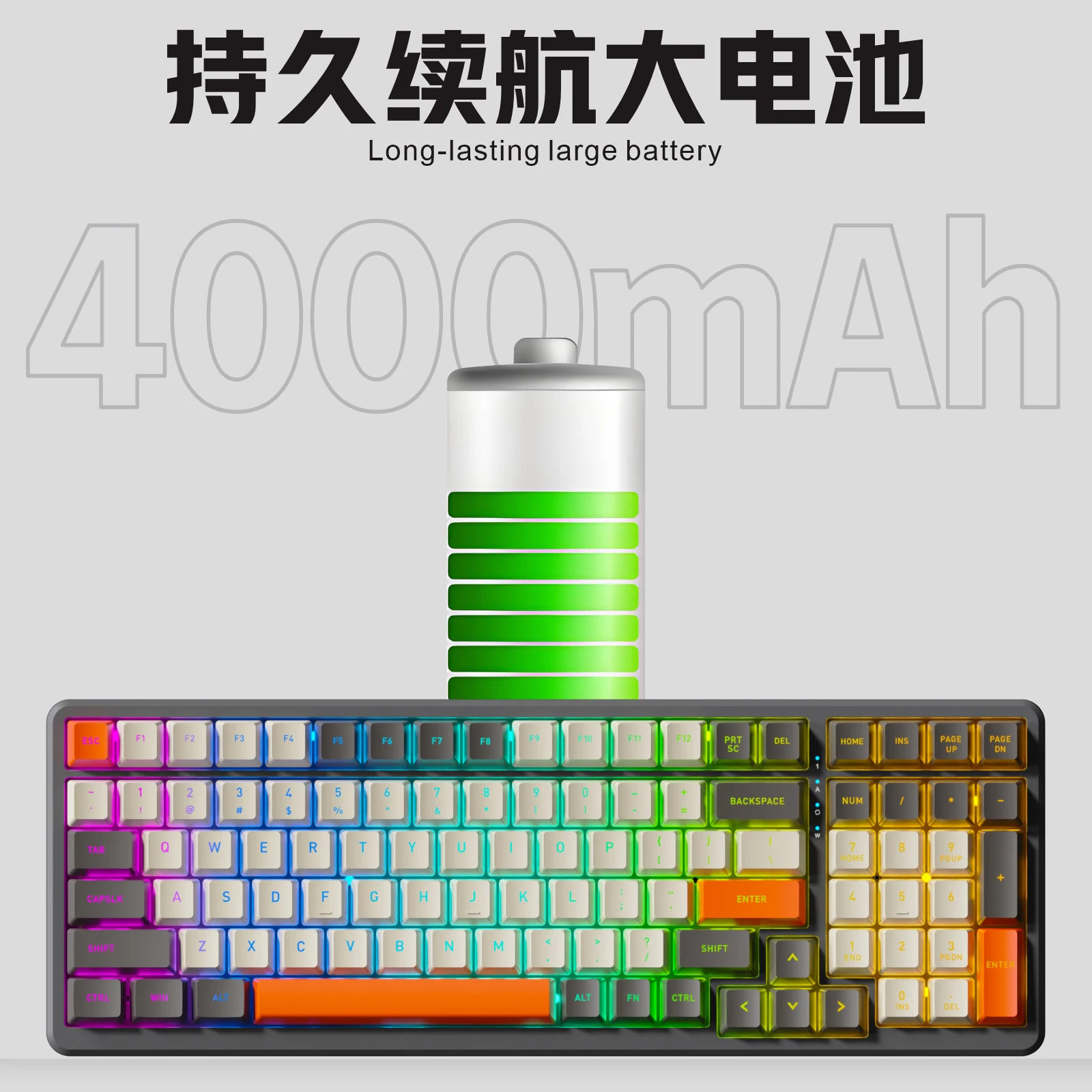 Wireless Mechanical Keyboard - Gaming & Multilingual