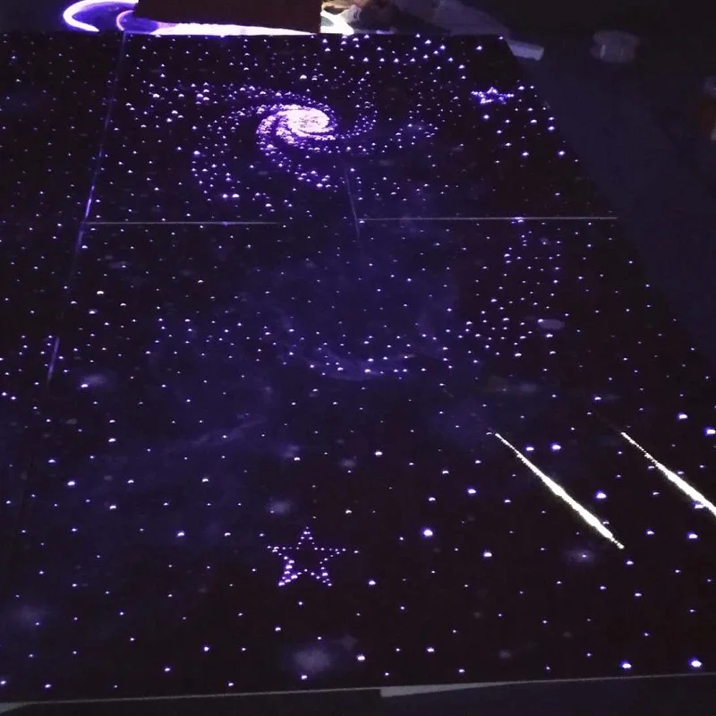 ファイバーオプティック ツインクルスター天井照明キット RGB色変化可