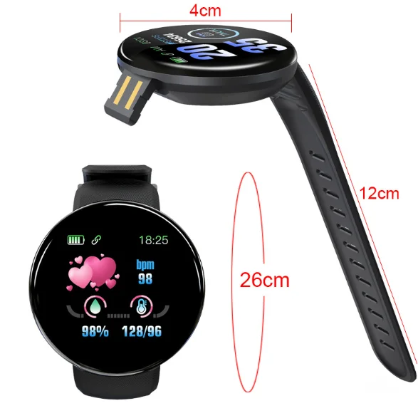 New Item D18 Smart Band with High Quality Wholesale Price Smart Watch