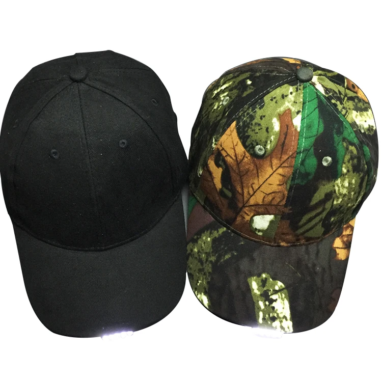 camouflage hat with led lights