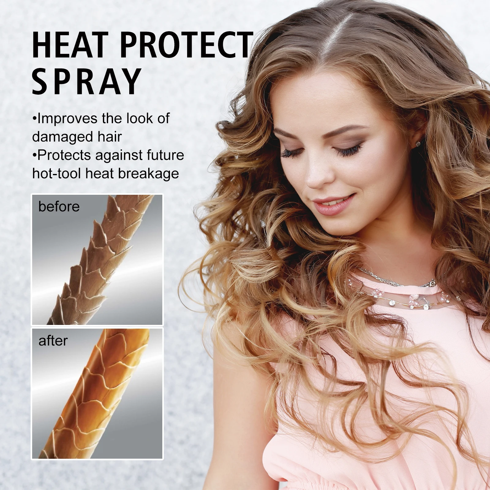 Eelhoe Hair Heat Protection Spray,Conditioner,Moisturizing Before Perm