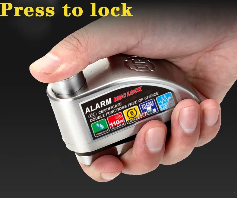 DF Alarm Disc Brake Lock Motorcycle Alarm Bike Anti Theft Lock Security Bicycle Disc Lock Alarm
