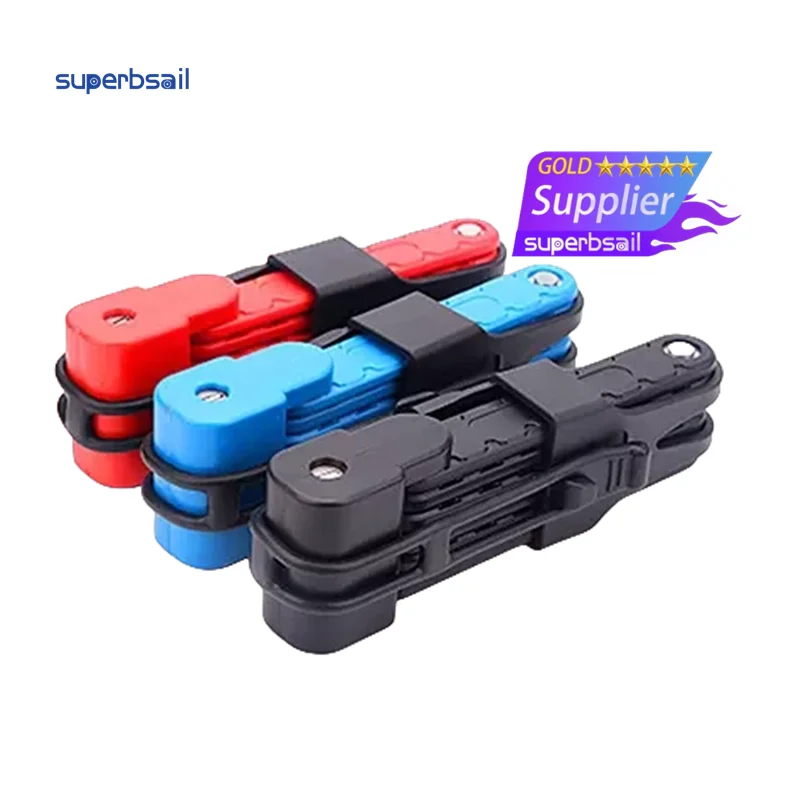 Superbsail Foldable Bicycle Lock Universal MTB Road Bike Folding Lock High Security Anti-Theft Scooter Electric Bike Accessories