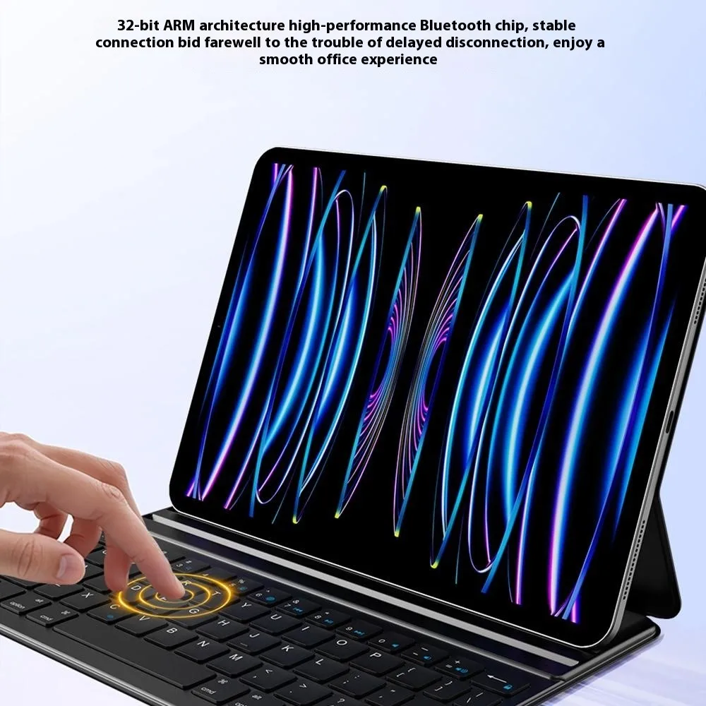 2024 129 inch   slim protective folio cover with backlit keys in grey-4