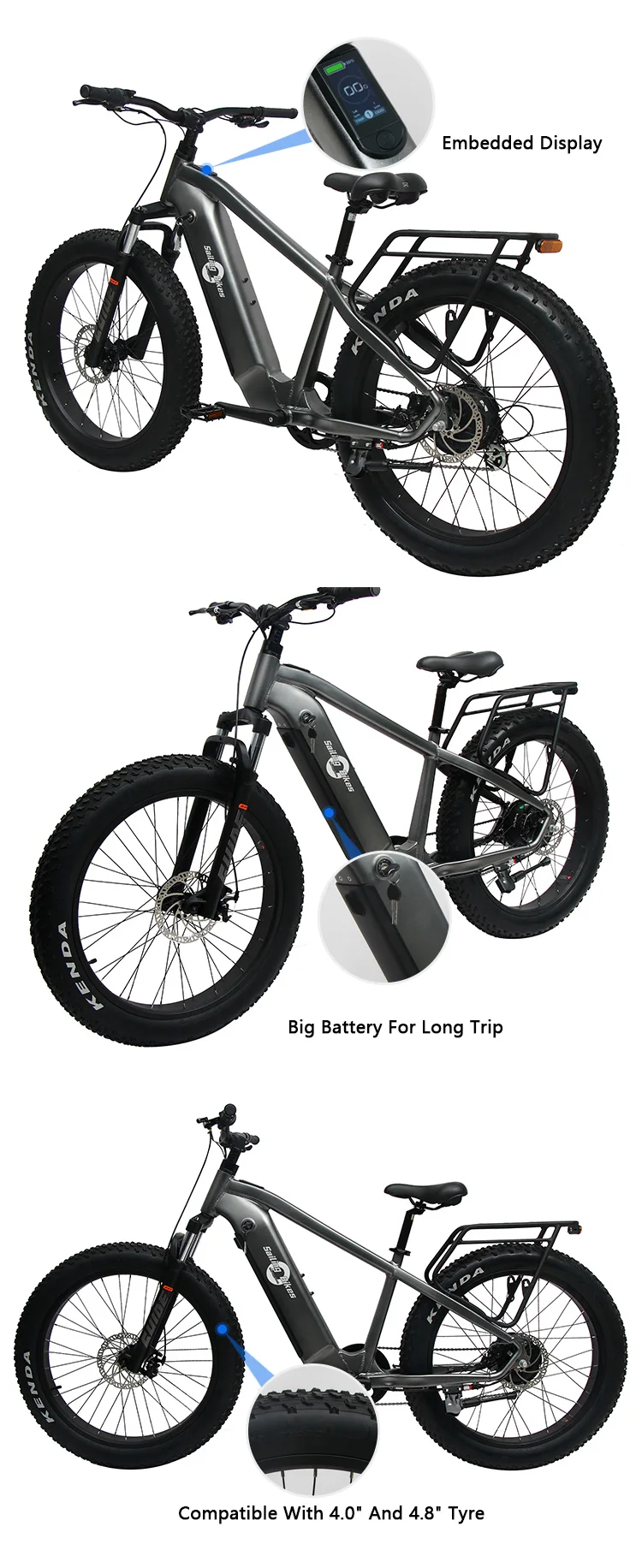 26 Inch E Bike 1000w Bafang Downhill Electric Bicycle Off Road Enduro