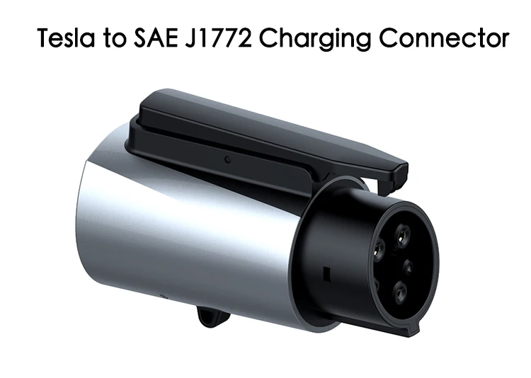 Factory Low Price Cable Connector Tesla to SAE J1772 Type 1EVS 60A 250V AC EV Charging Adapter