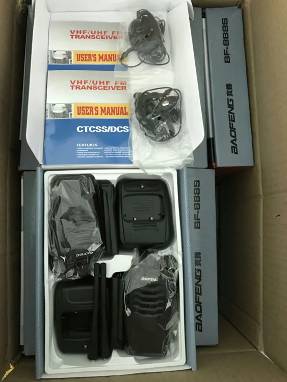 
Портативная рация Baofeng BF-888S Talkie 2 Way Radio 16ch 400-470MHZ Ham radio UHF 