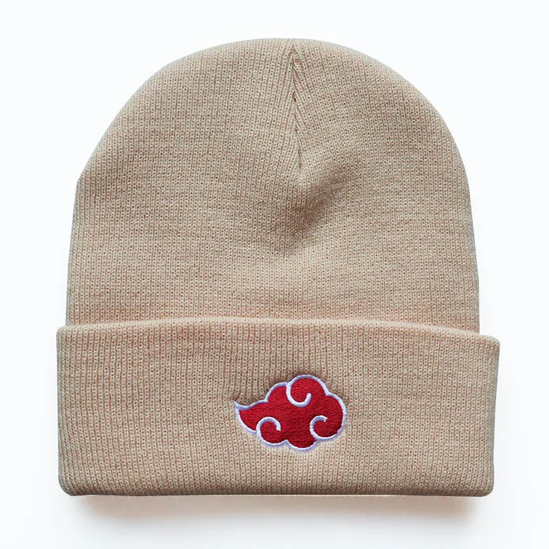 Winter Beanie Hat Anime Knitted Men Women Bonnet Cap Cartoon Akatsuki