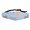 28*9cm-bandeau bébé-ours en peluche lettré bleu