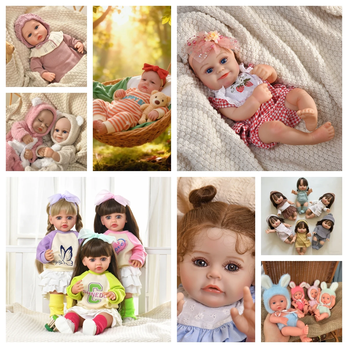 Zwart babypoppen Reborn 12 jaar en ouder Tot 50 cm